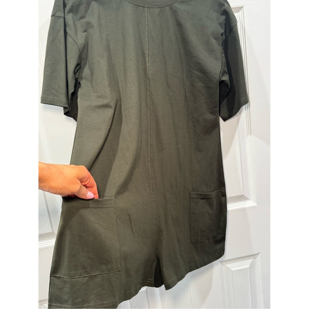 🍃🐍  Romper Tee in Dark Olive Green NWT 🐍🍃 - Picture 5 of 9
